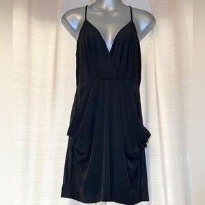 BCBGeneration medium black racer back mini dress with pockets